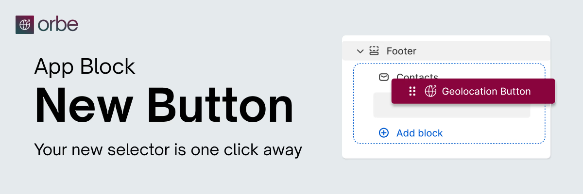Introducing new App Block: Geolocation Button!